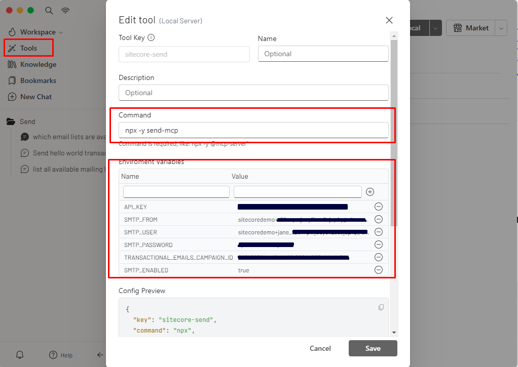 connecting to the server