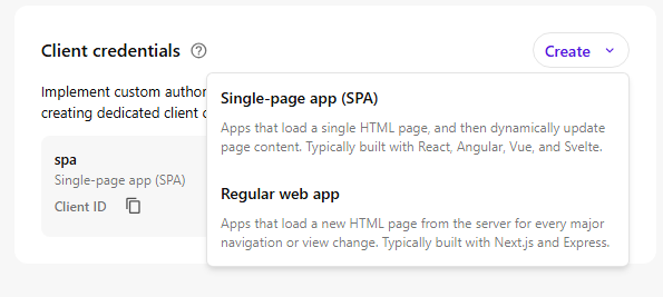 SPA vs Regular web app options
